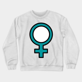 Blue Female Symbol Crewneck Sweatshirt